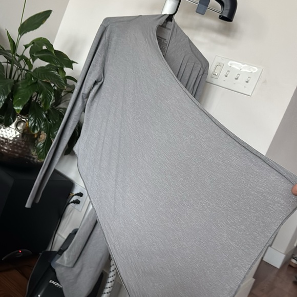 Patagonia Glorya Wrap Top/Blouse/Shirt Sz L Gray Long Sleeve - Picture 5 of 10